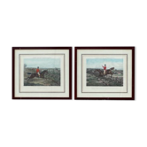 Paire de gravures anglaises