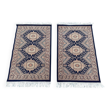 Paire de tapis orientaux 110cm x 70cm