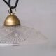 Brass and Glass Mid-Century Pendant Lights (7 Available)