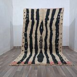 Handmade natural wool rug, size 150 x 250 cm
