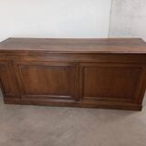 Banque de magasin à tiroirs en chêne