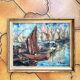 Tableau Vintage - Oil on Canvas, Signed J. Paradis – 20th Century