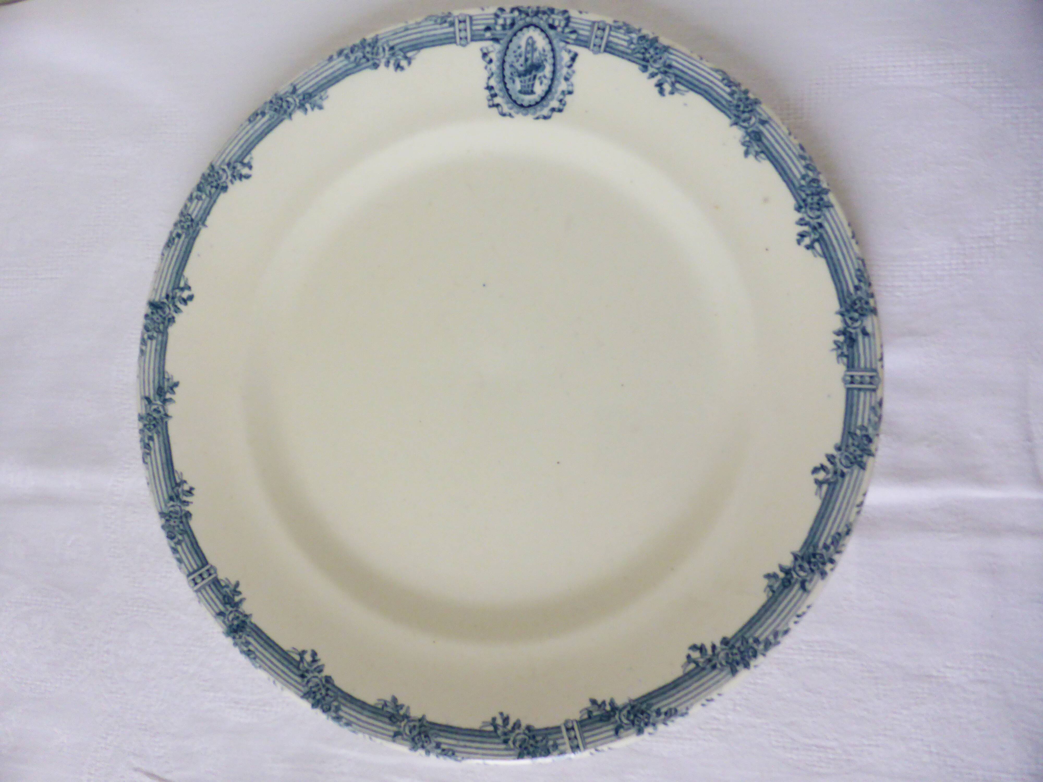 Vintage round serving dish from Salins 210398
