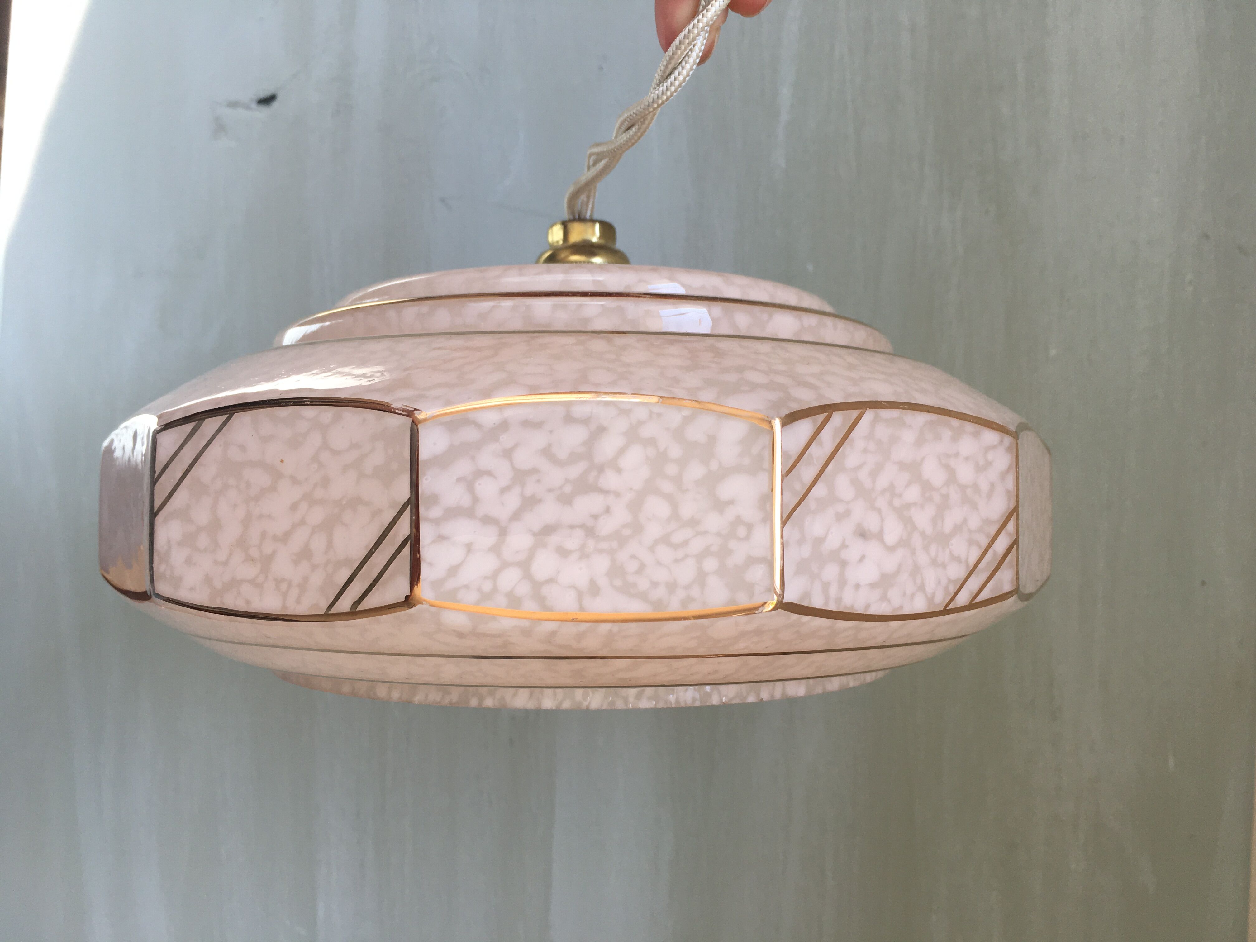 Paire de baladeuses vintage - verre