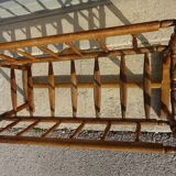 Solid walnut baby cot