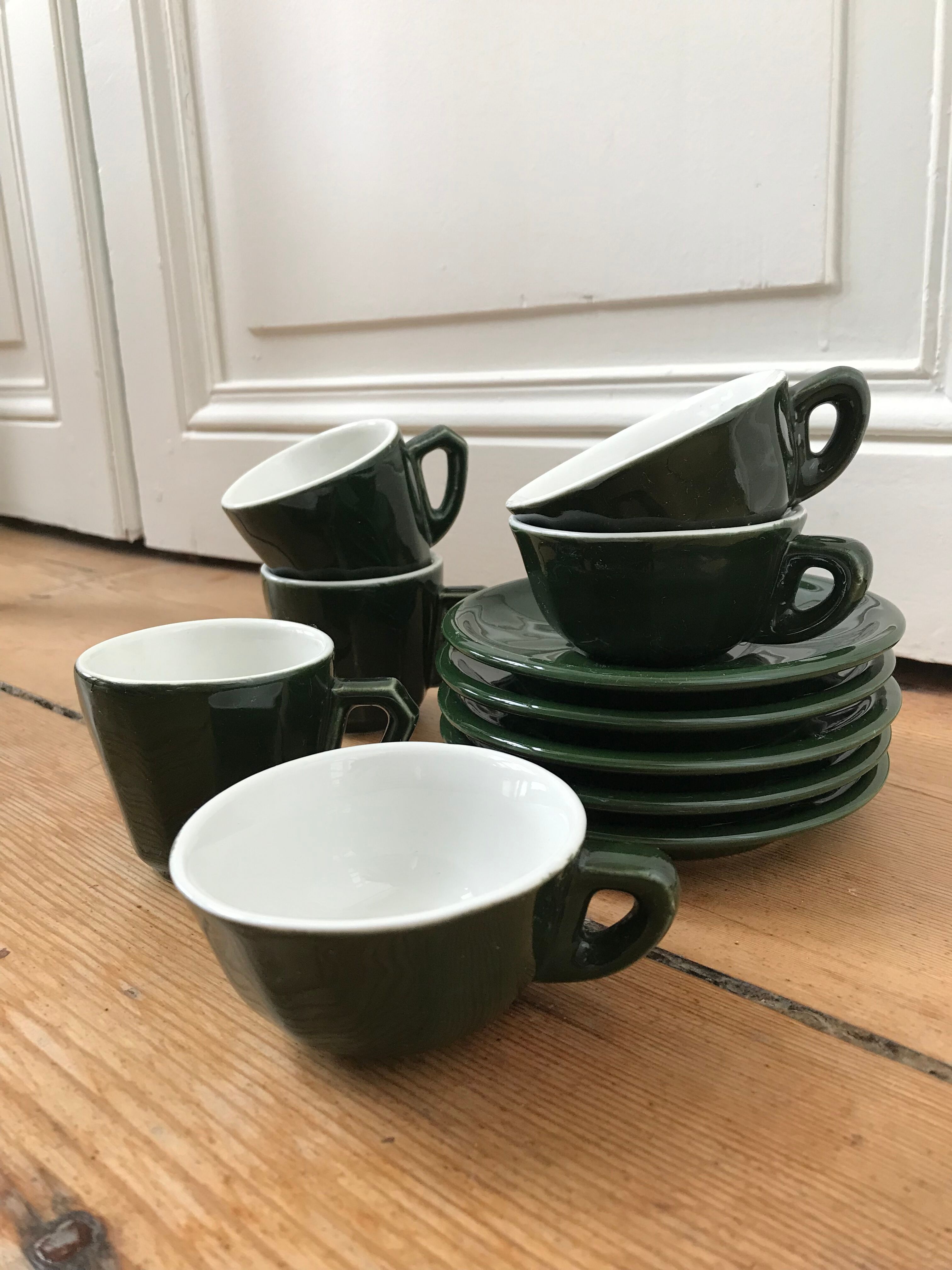 Series of cups and under cups