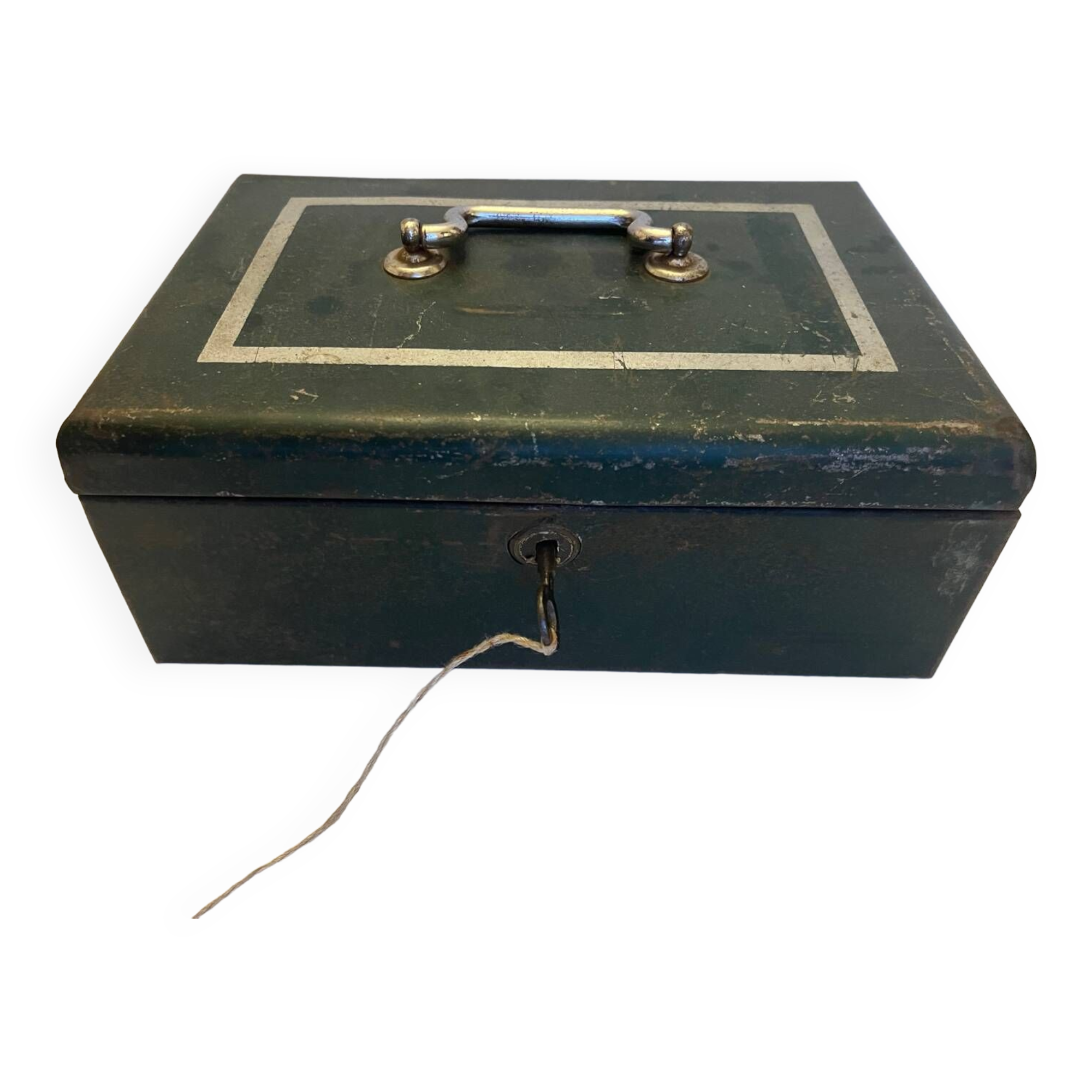 Old metal cash box
