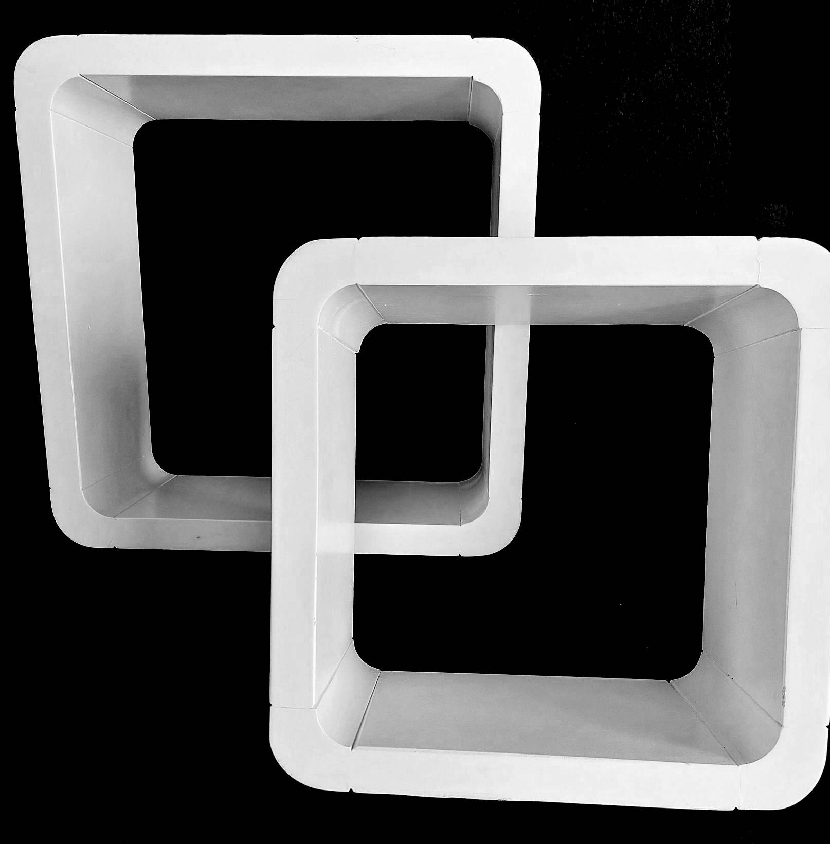 Vintage Shelves • 2 Modular Elements • Lacquered Wood • 1970-1980