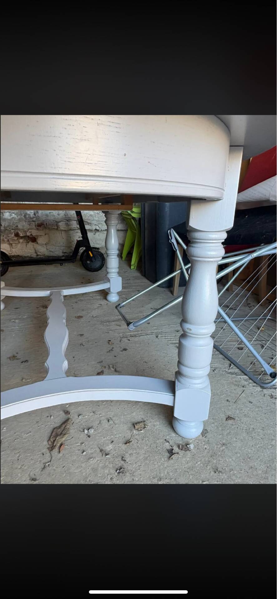 Table with extension solid wood