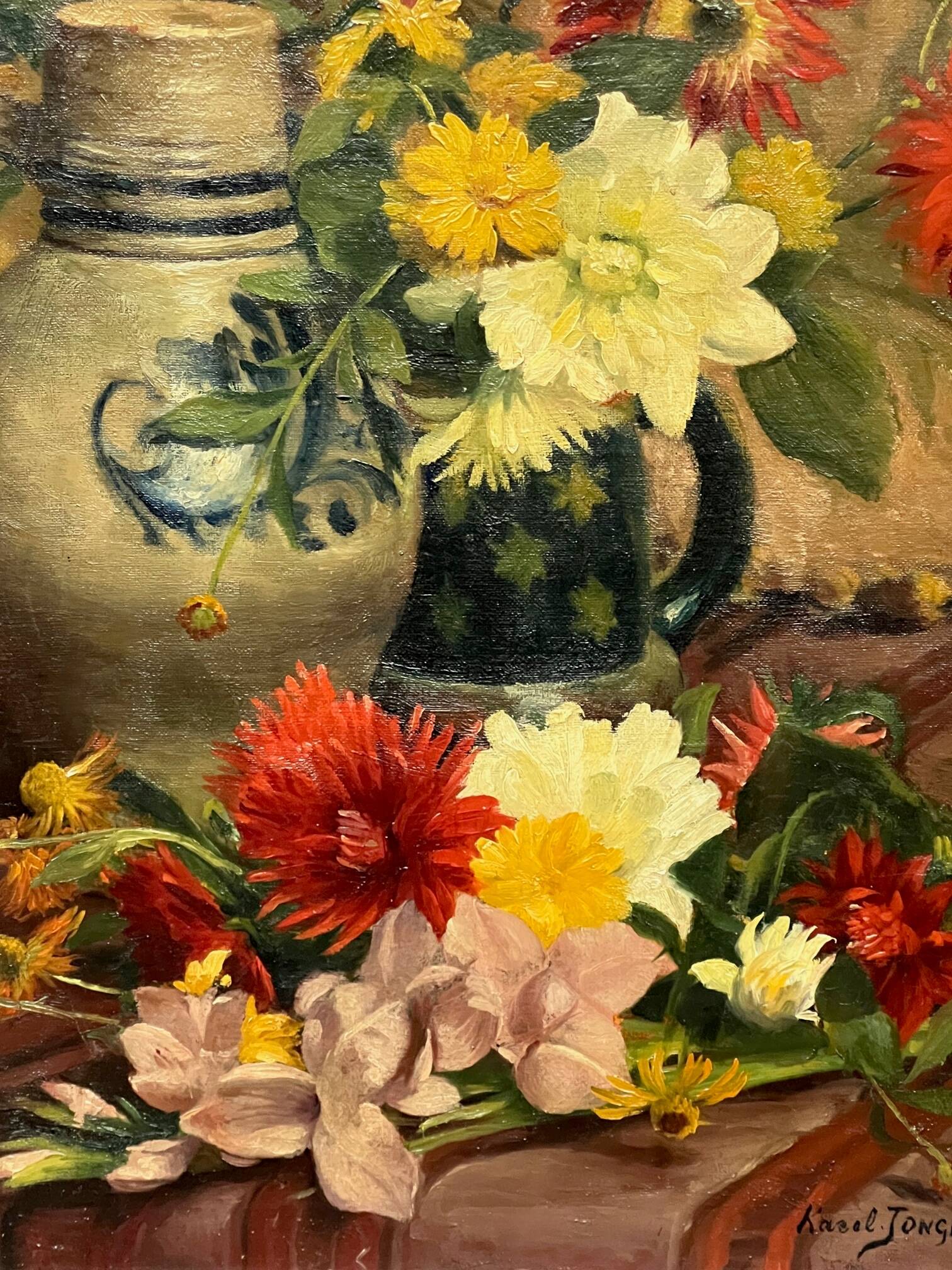 Karel Jongelinghs (1871-1948) “Still Life with Flowers”.
