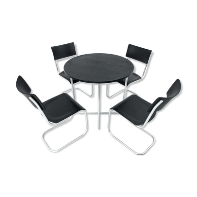 Table à manger set table et 4 chaises par Mart Stam, Pologne, années 1930