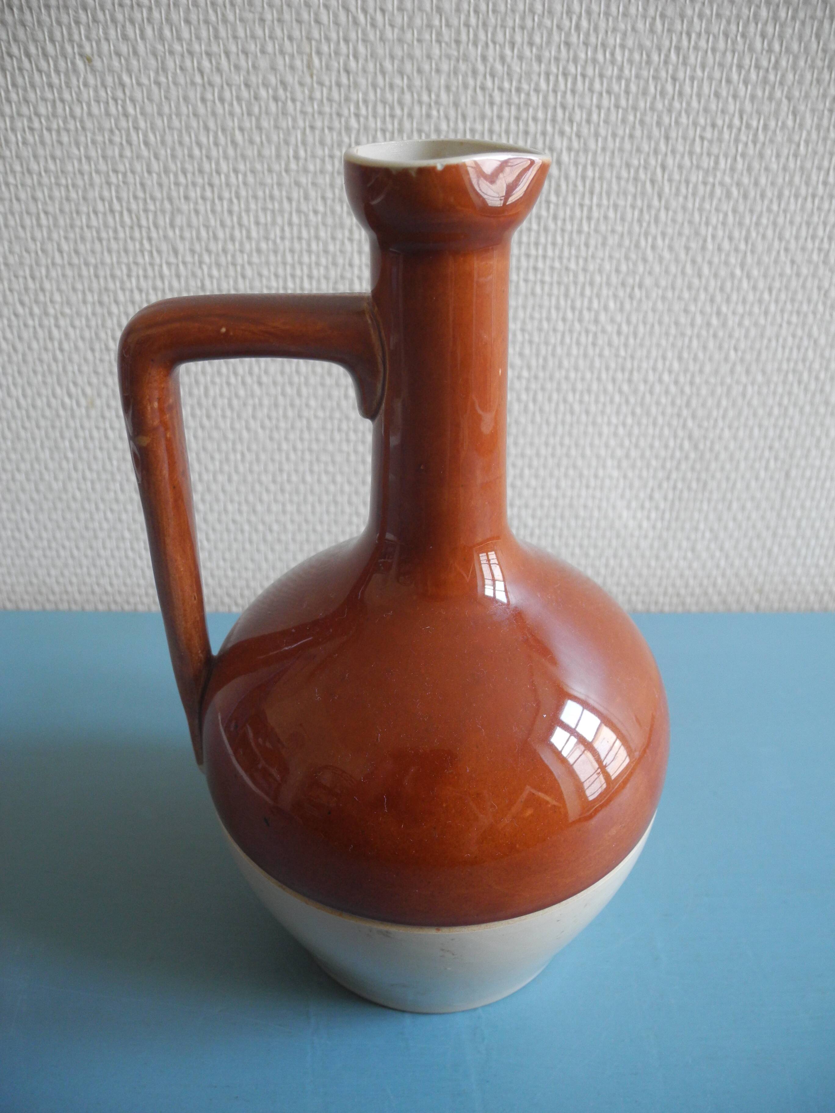 Ceramic pitcher Bardinet distiller decorative bottle