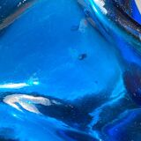 Blue glass vase, 1960s, Gunther Lambert