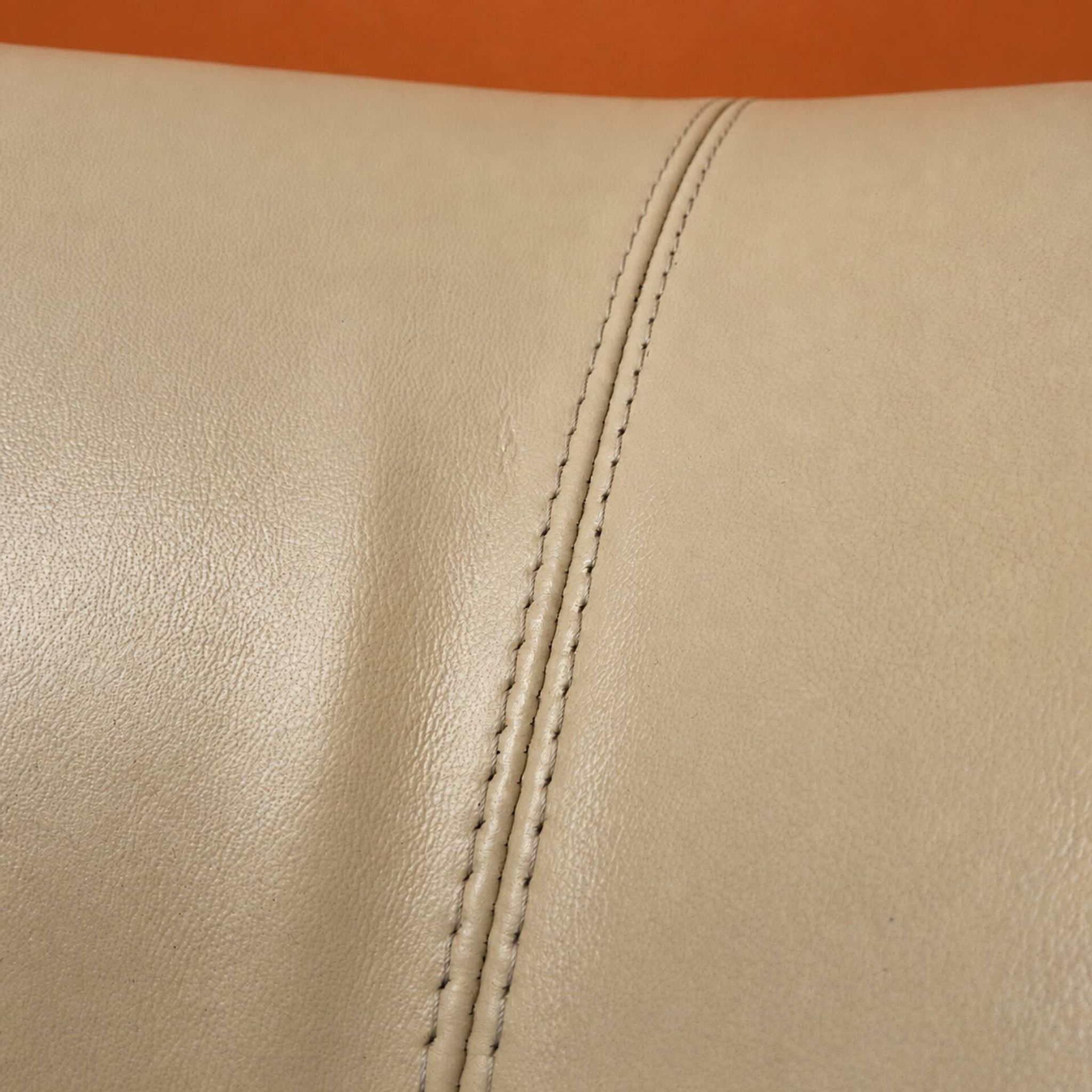 Italian white leather design surfing sofa / Frighetto bench