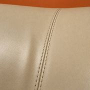 Italian white leather design surfing sofa / Frighetto bench