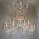 Grand Venetian chandelier in multicoloured Murano glass, circa 1920.