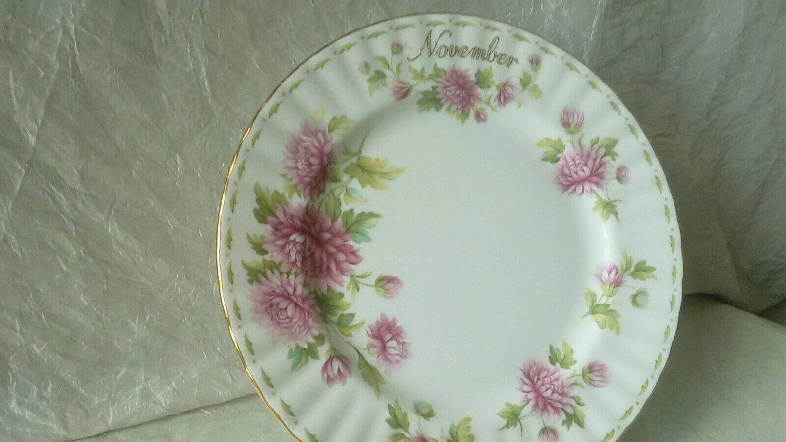 Coffee tea cup dessert plate november royal albert chrysantheme decor
