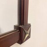 Mid-Century Rectangular Wooden Mirror