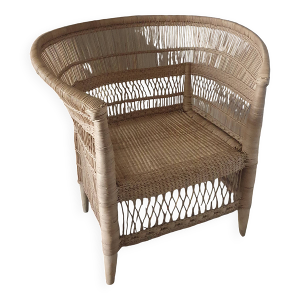 Fauteuil en osier