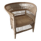 Wicker armchair