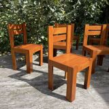 6 brutalist chairs