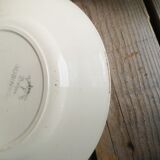 Set of 5 small old plates signed Badonviller