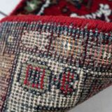 Vintage persian carpet hamadan handmade 40cm x 59cm 1970s