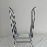 Silver metal bookend