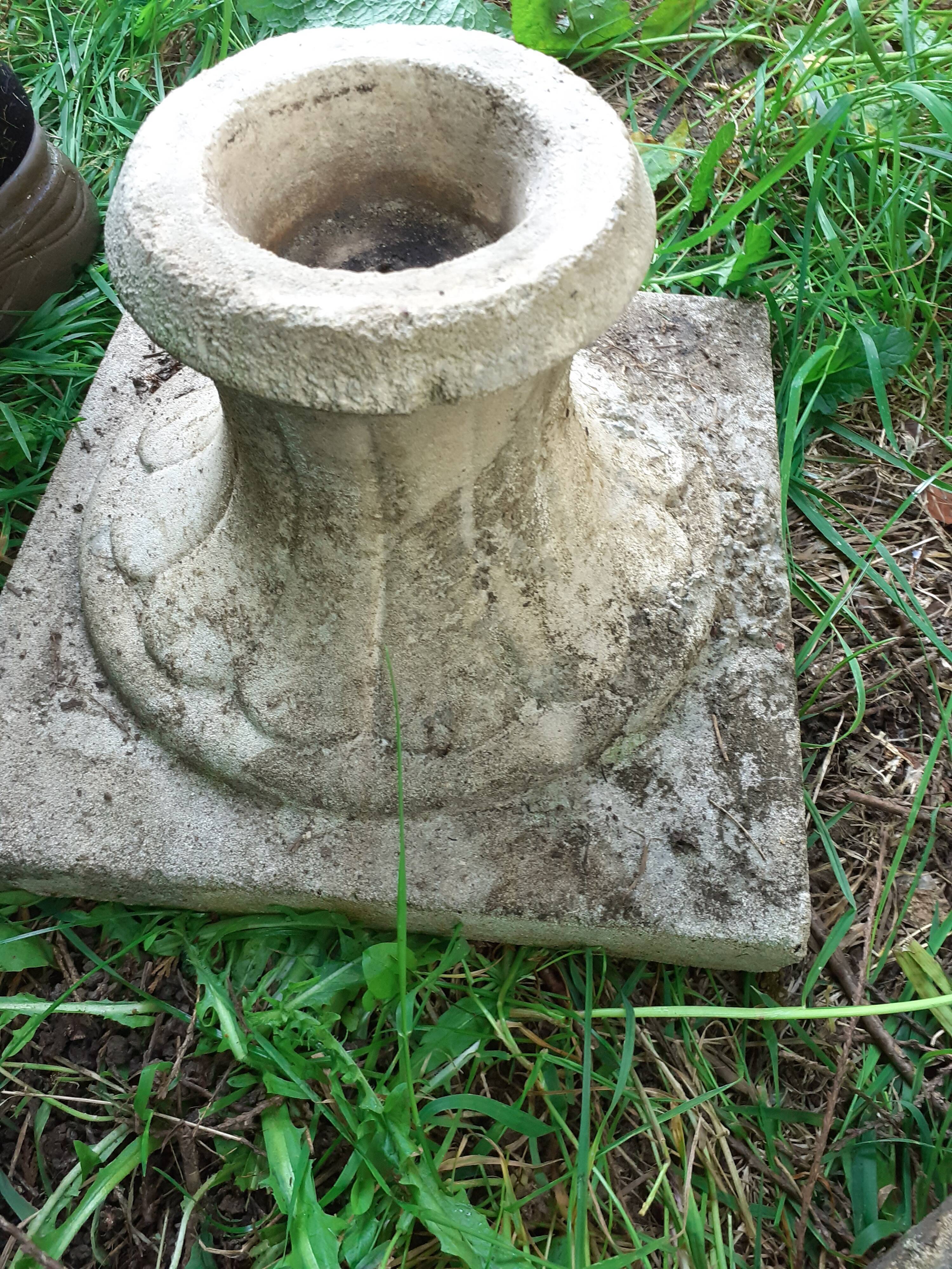 Pair of stone planter medicis