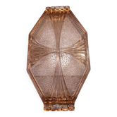 Plat Art déco rosaline