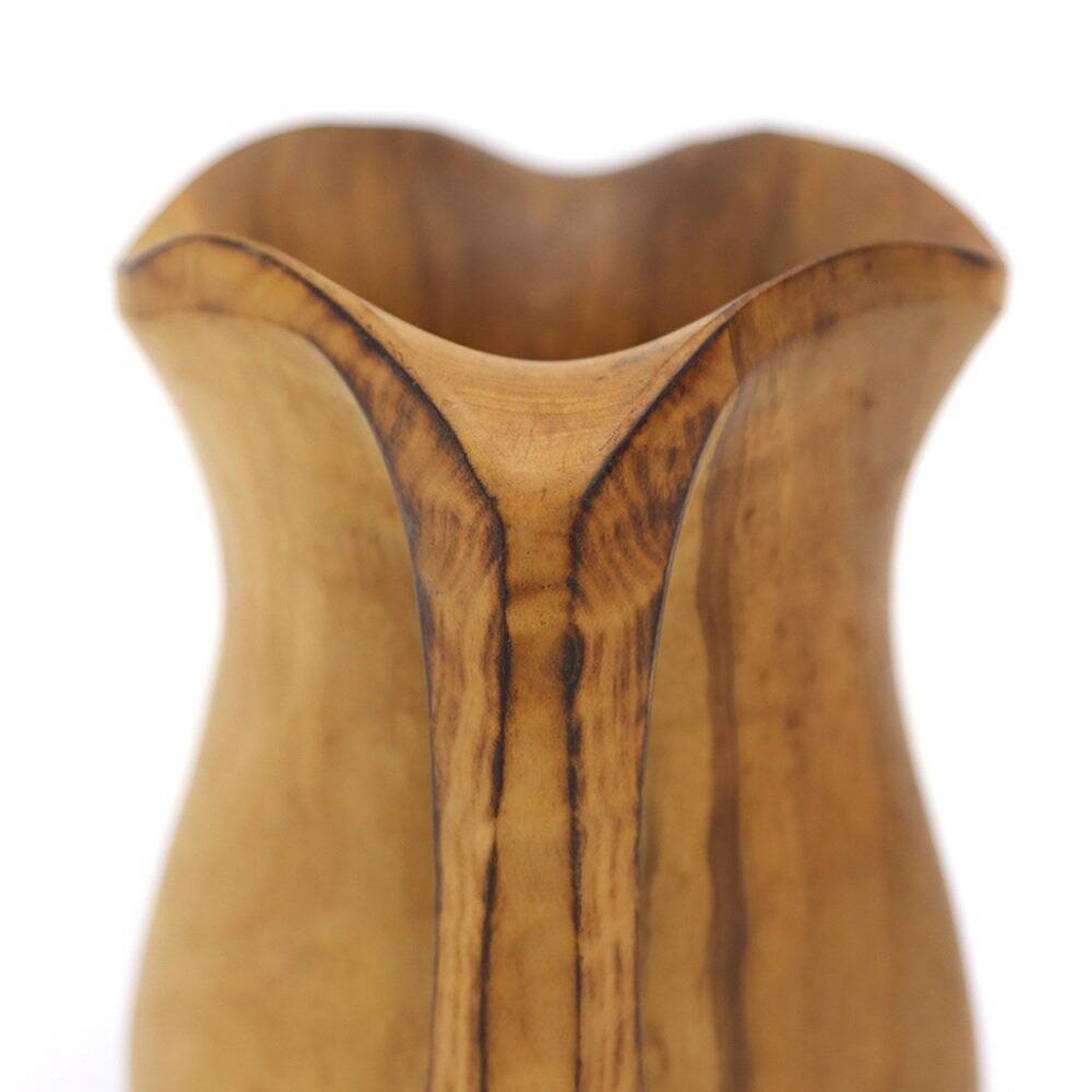 Carved wooden pitcher in the style of Alexandre Noll, 1960s.