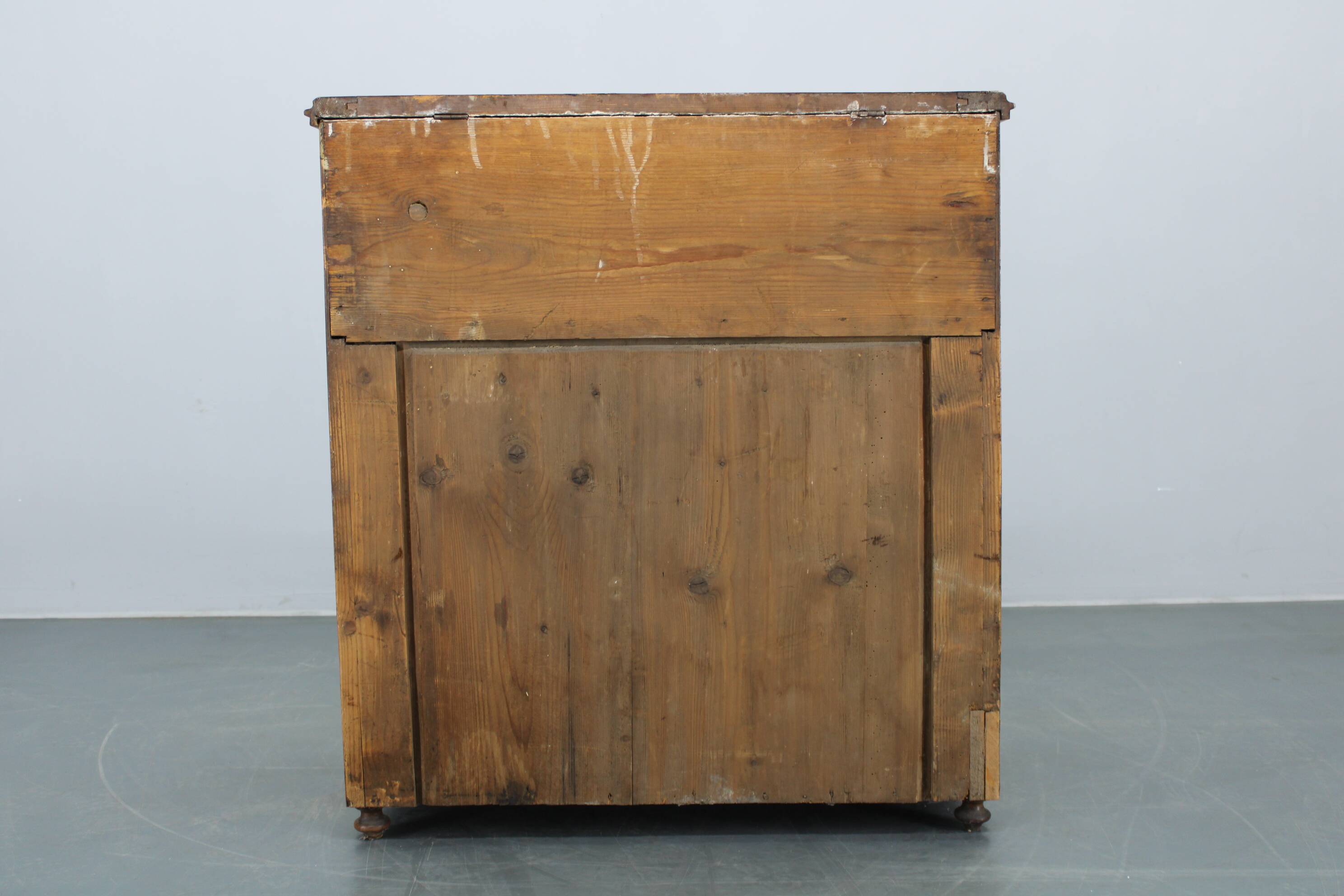 Antique Cabinet in Walnut Finish, Czechoslovakia