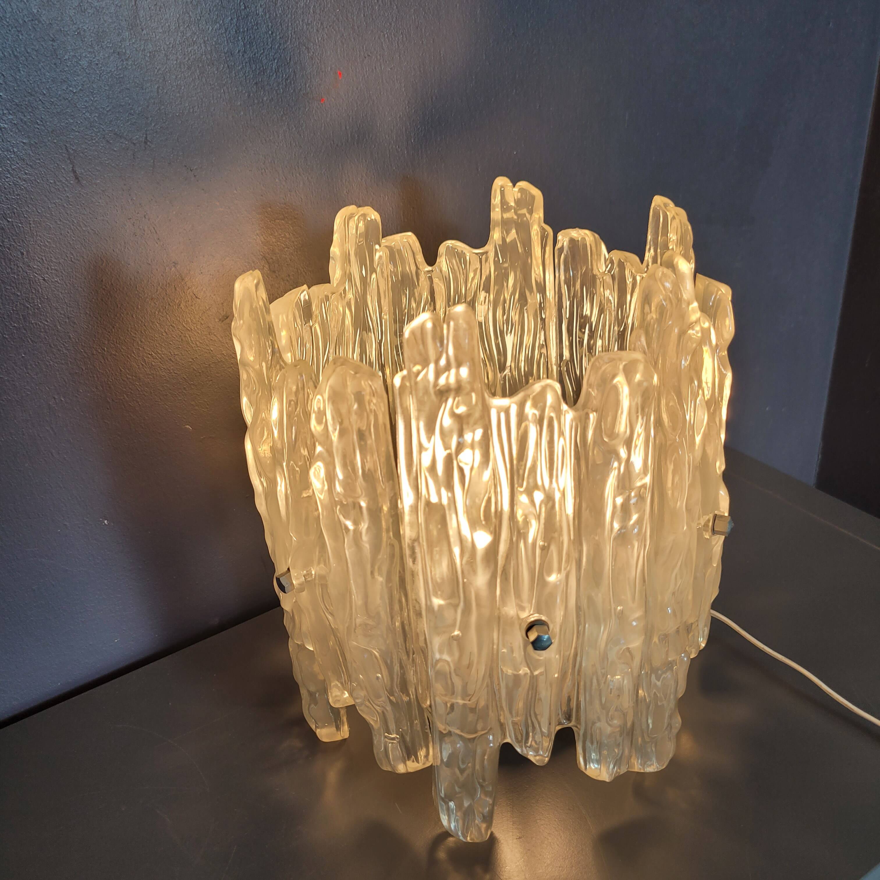 Ice Frost by JT Kalmar vintage lighting 70's