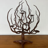 Wrought iron tree candlestick, candelabrum