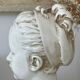 Glazed terracotta bust