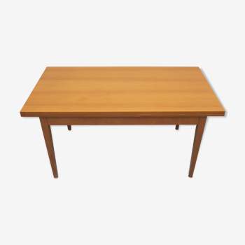 1960s extendible coffee table cherrywood, Wilhelm Renz