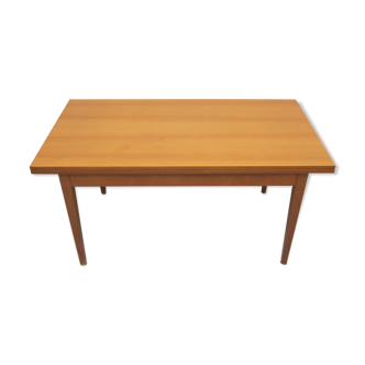 1960s extendible coffee table cherrywood, Wilhelm Renz