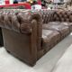 3-seater sofa in Chesterfield leather