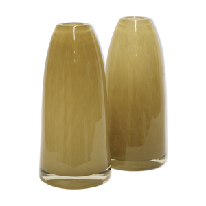paire de vases en verre