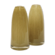 Pair of glass vases in the shape of shells