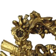 Large Antique Gold Mirror with Crown Classic Baroque France 118cm