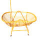 Vintage rattan cradle for baby with bed sky