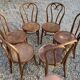 Lot Series of 6 art nouveau bentwood bistro chairs