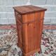Blond solid cherry and veneer bedside table, Louis Philippe, period X.