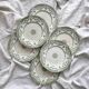 6 Ridgway Staffordshire "Como" English Ironstone Dinner Plates