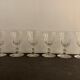 6 verres en cristal saint louis, modèle caton, xxème siècle