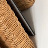Rattan magazine holder 1970