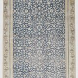 4x7 Navy Blue & Beige Persian Rug 135x204Cm SK 21639