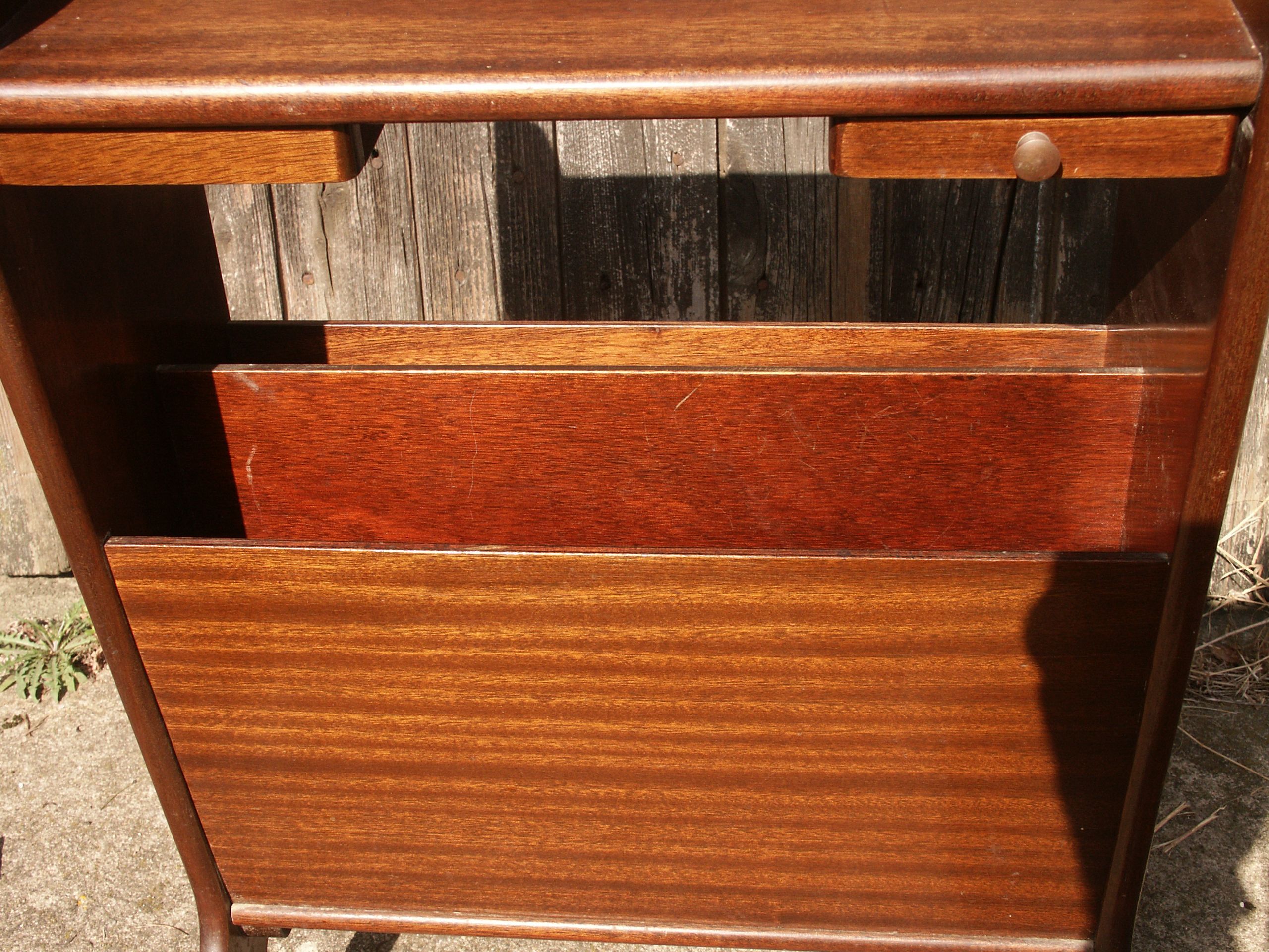 Table door magazines with drawers for laying glasses