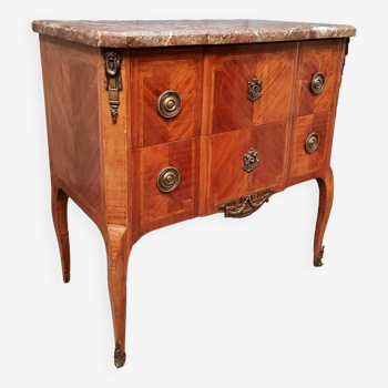 18th century marquetry chest of drawers